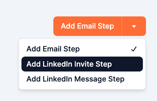 Add LinkedIn Invite Step