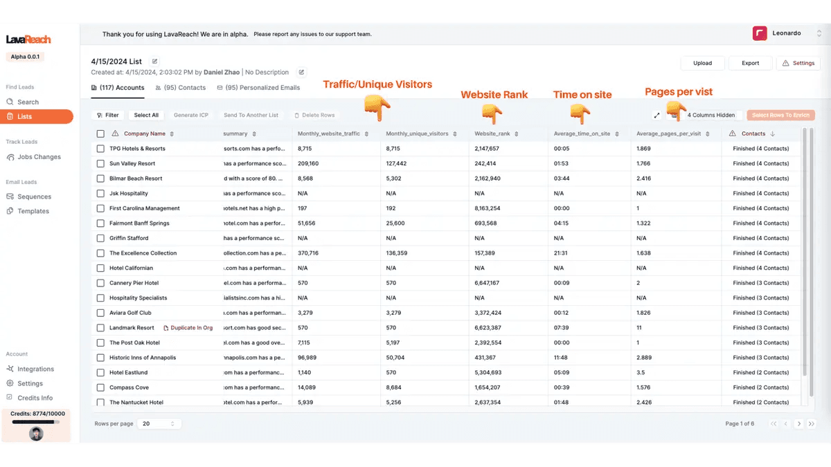 LavaReach's SEO automatic audit features, part 2