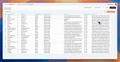 LavaReach AI for sales research